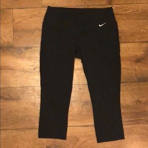 Nike black crop leggings. Size S